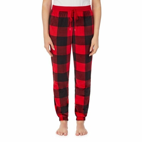 New Women's Red and Black Buffalo Plaid Velour Nigeria Ubuy