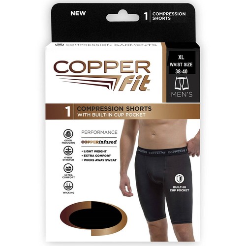 Waist Copper Fit Compression Boxer Briefs New Copper Fit